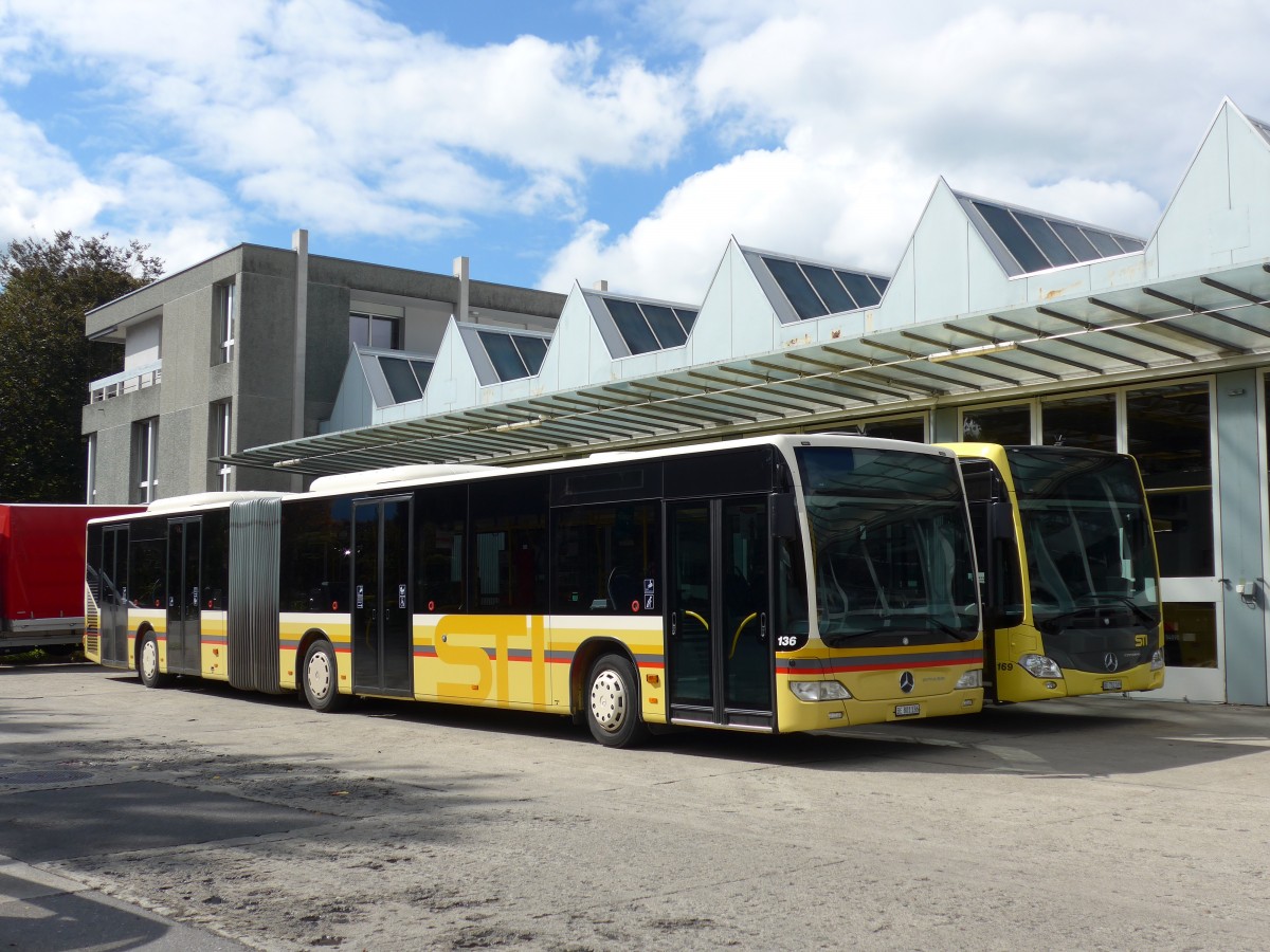 (165'462) - STI Thun - Nr. 136/BE 801'136 - Mercedes am 20. September 2015 in Thun, Garage