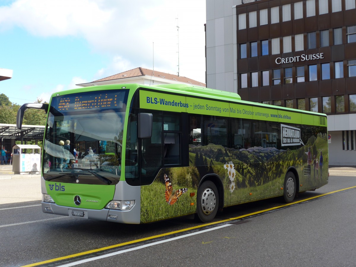 (165'936) - Busland, Burgdorf - Nr. 208/BE 737'208 - Mercedes am 4. Oktober 2015 beim Bahnhof Burgdorf