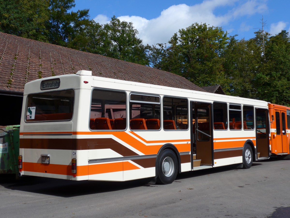 (165'951) - Wegmller, Mnsingen - BE 399'675 - FBW/R&J (ex Bamert, Wollerau) am 4. Oktober 2015 in Oberburg, Ziegelgut