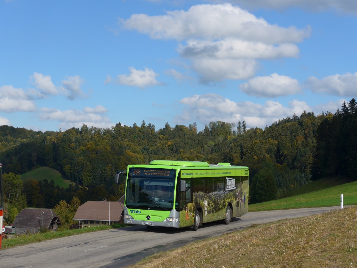 (166'021) - Busland, Burgdorf - Nr. 208/BE 737'208 - Mercedes am 4. Oktober 2015 in Kaltacker, Brgglen