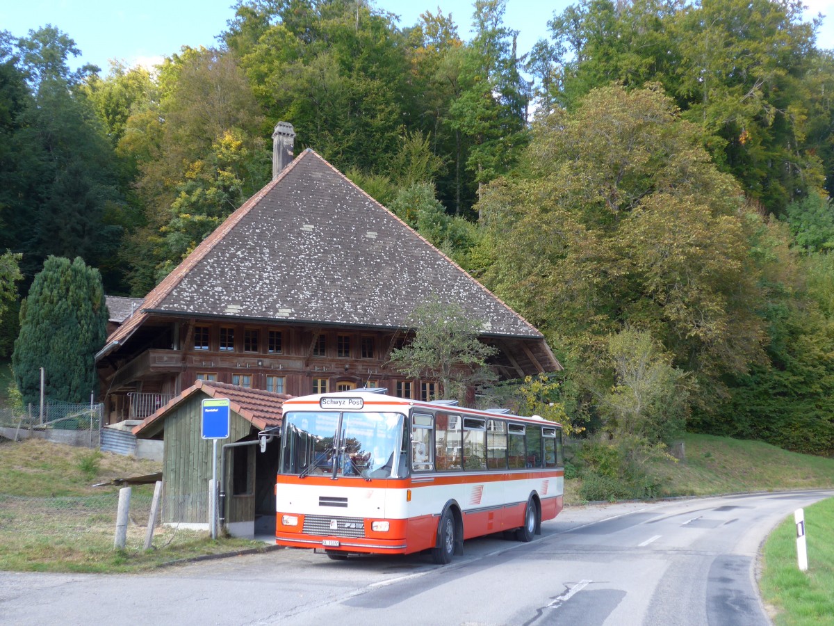 (166'034) - Frey, Opfikon - GL 15'272 - FBW/R&J (ex Tiemann, Oetwil Nr. 20; ex AAGS Schwyz Nr. 20) am 4. Oktober 2015 in Heimiswil, Rumisthal