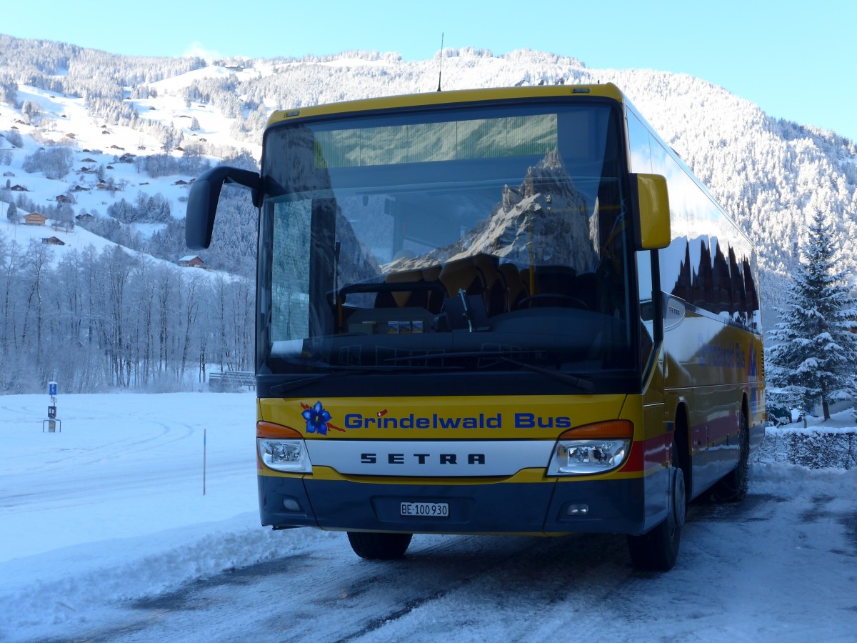 (167'475) - AVG Grindelwald - Nr. 21/BE 100'930 - Setra am 23. November 2015 in Grindelwald, Garage