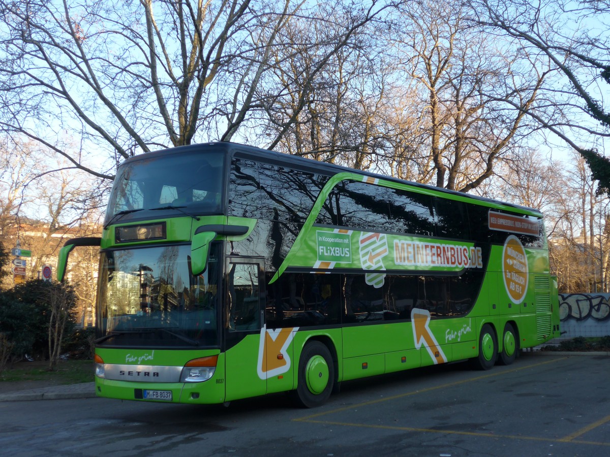 (168'031) - Aus Deutschland: Albus, Mnchen - Nr. M8037/M-FB 8037 - Setra am 26. Dezember 2015 in Zrich, Sihlquai