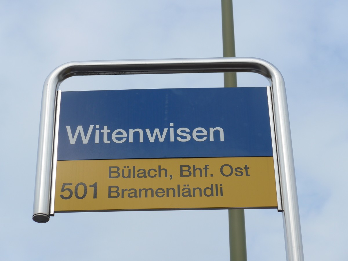 (168'875) - PostAuto-Haltestelle - B�lach, Witenwisen - am 24. Februar 2016