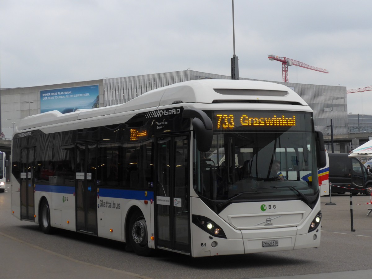 (168'898) - Welti-Furrer, Bassersdorf - Nr. 61/ZH 634'610 - Volvo am 24. Februar 2016 in Zrich, Flughafen