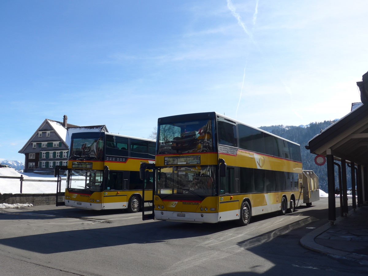 (168'971) - PostAuto Ostschweiz - SG 273'223 - Neoplan (ex P 27'022) am 27. Februar 2016 in Wildhaus, Dorf