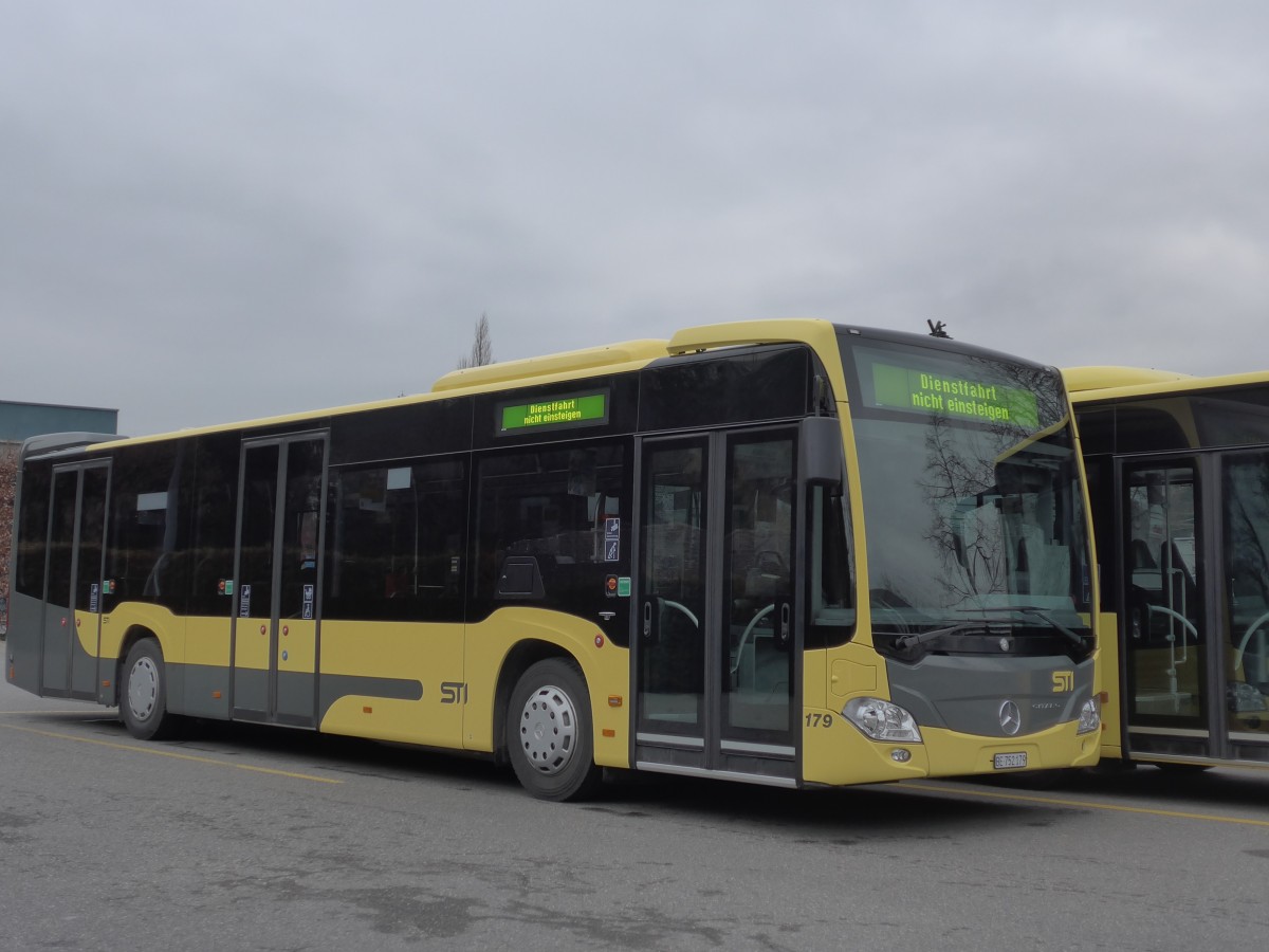 (169'017) - STI Thun - Nr. 179/BE 752'179 - Mercedes am 29. Februar 2016 bei der Schifflndte Thun