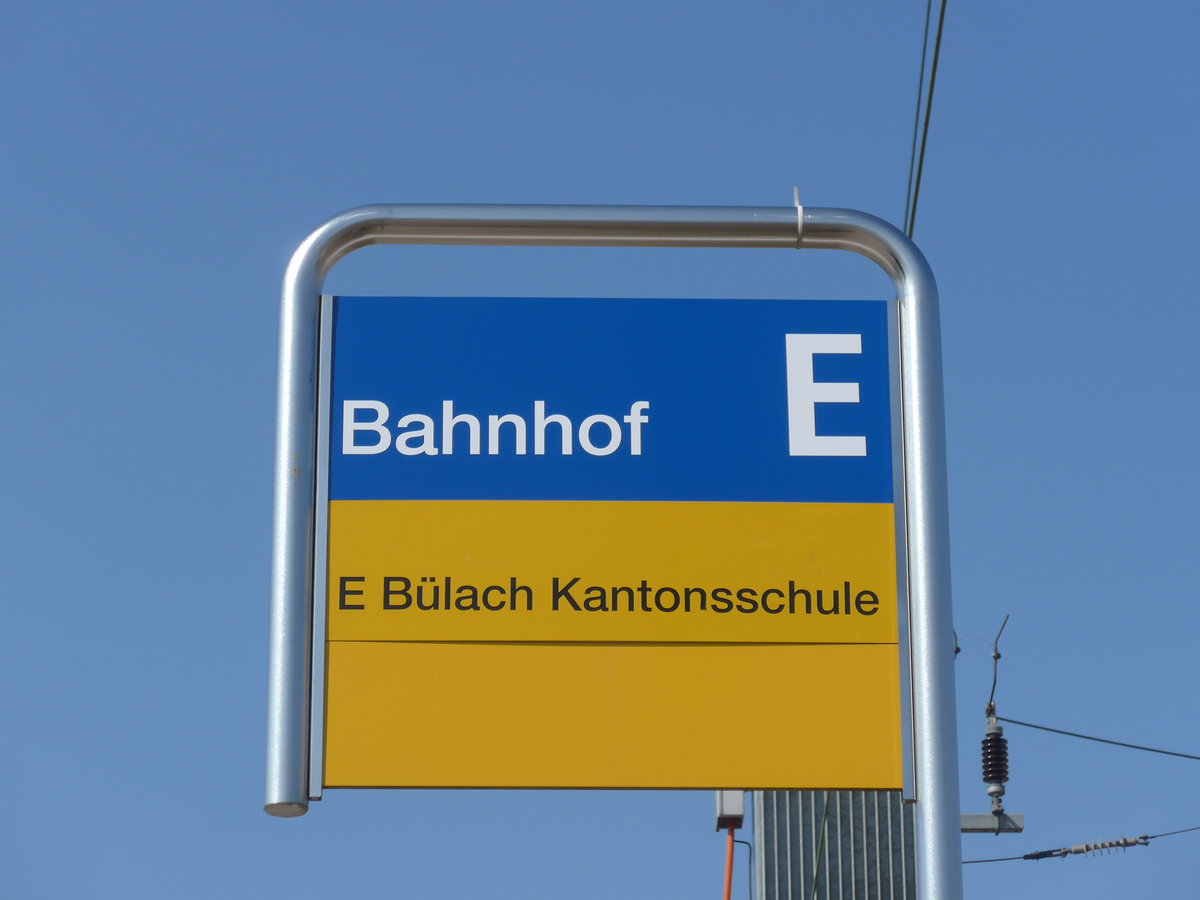 (169'310) - PostAuto-Haltestelle - B�lach, Bahnhof - am 19. M�rz 2016