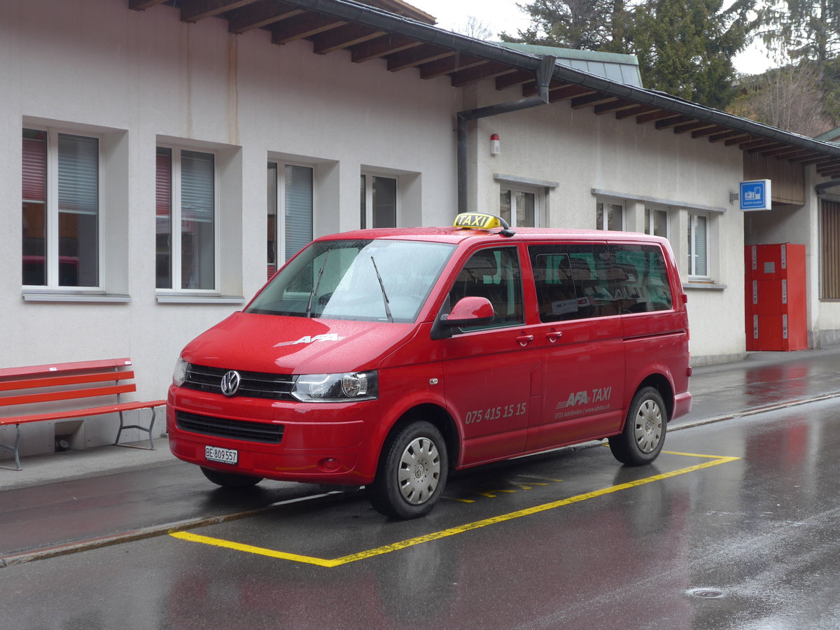 (169'517) - AFA Adelboden - BE 809'557 - VW-Bus am 27. M�rz 2016 beim Autobahnhof Adelboden