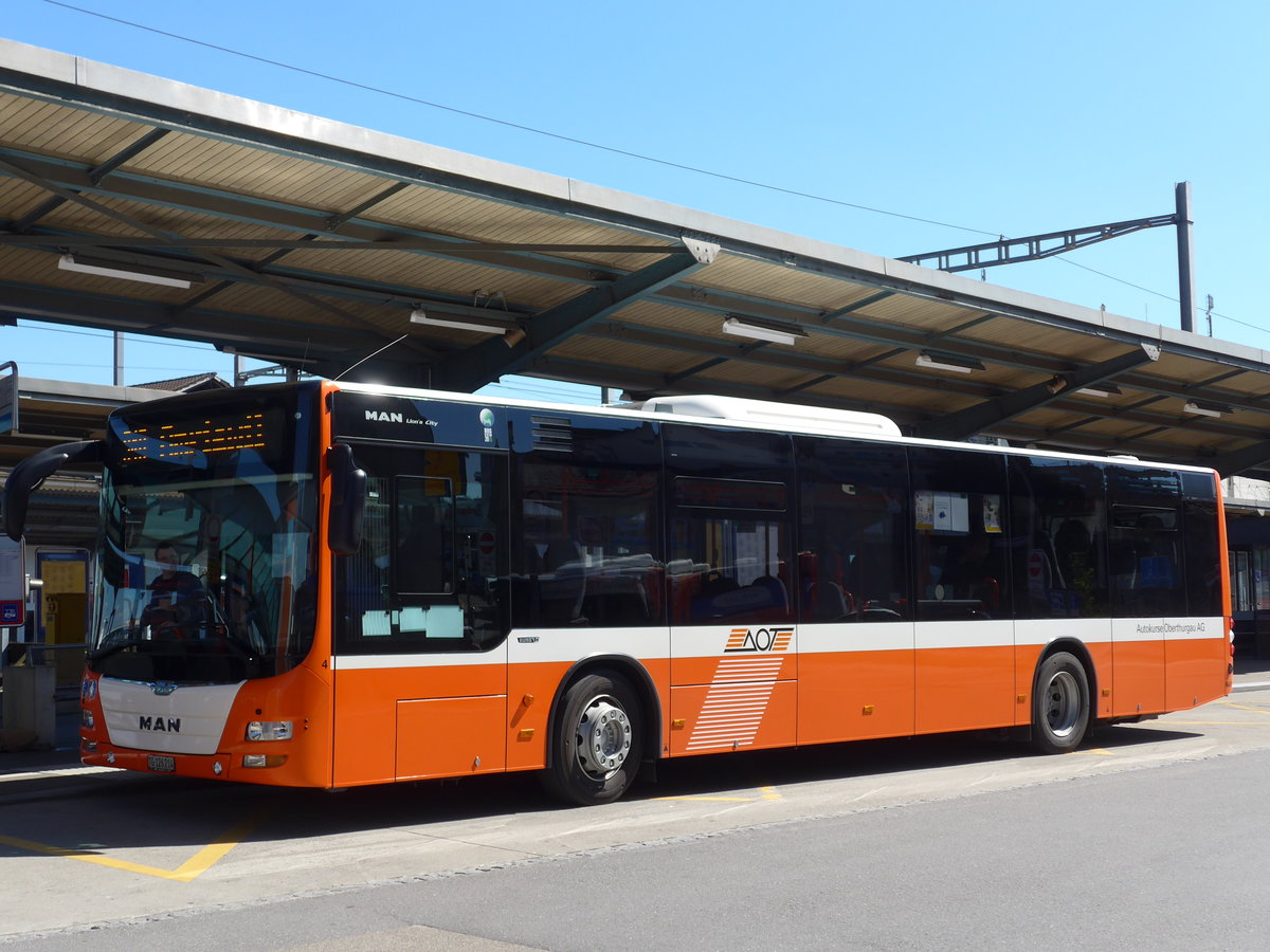 (169'953) - AOT Amriswil - Nr. 4/TG 126'214 - MAN am 12. April 2016 beim Bahnhof Romanshorn