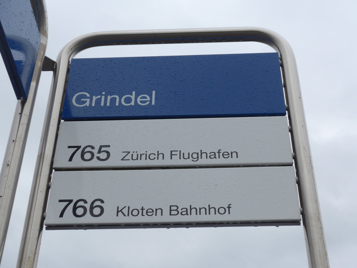 (169'965) - VBG-Haltestelle - Kloten, Grindel - am 14. April 2016