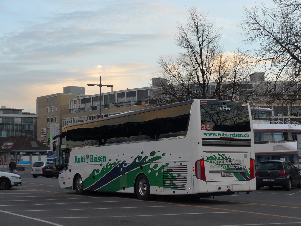 (170'187) - Rubi, Interlaken - BE 609'580 - Van Hool am 21. April 2016 in Thun, CarTerminal