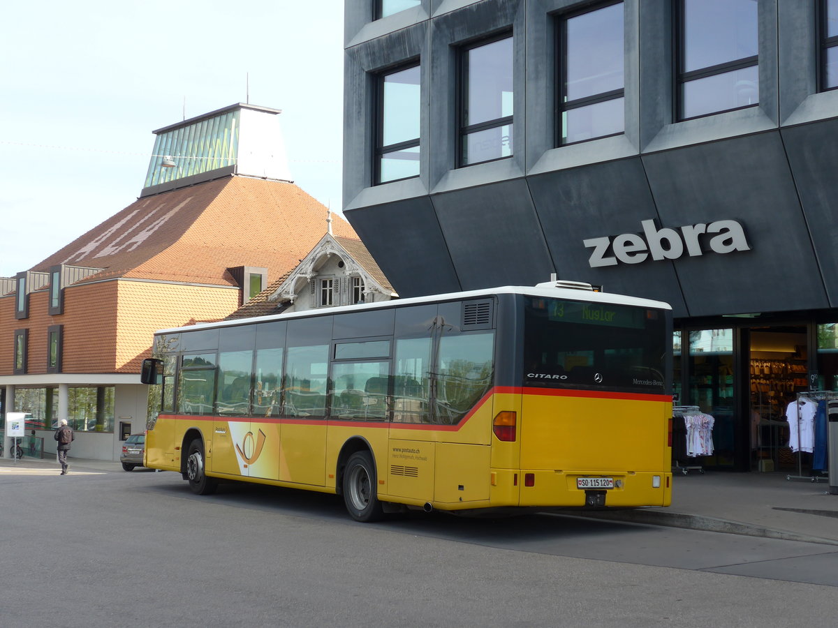 (170'250) - Wohlgemuth, Hochwald - SO 115'120 - Mercedes am 30. April 2016 beim Bahnhof Liestal