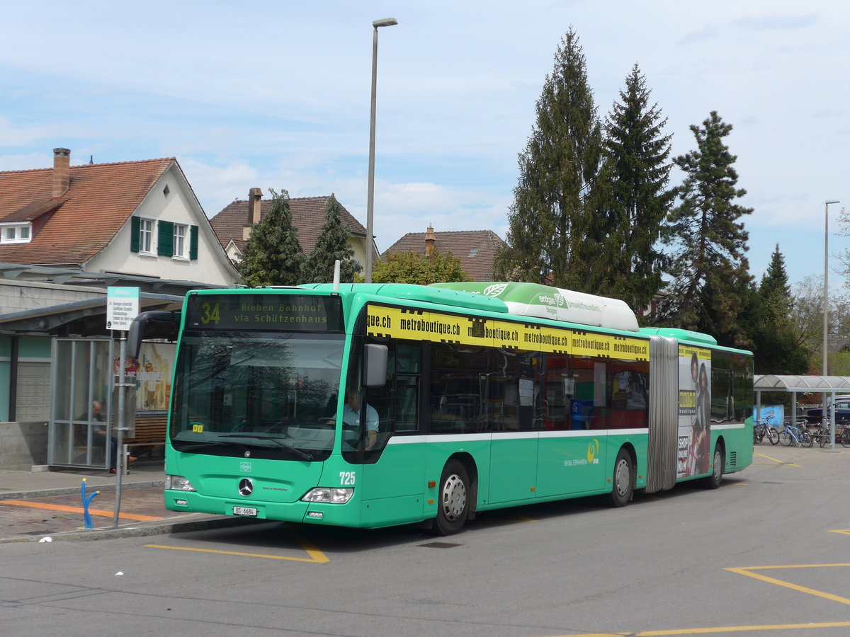 (170'315) - BVB Basel - Nr. 725/BS 6684 - Mercedes am 30. April 2016 in Bottmingen, Schloss