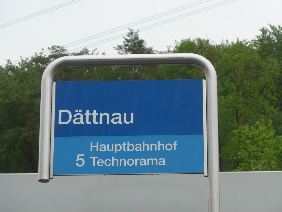 (170'505) - SW-Haltestelle - Wintethur, D�ttnau - am 13. Mai 2016