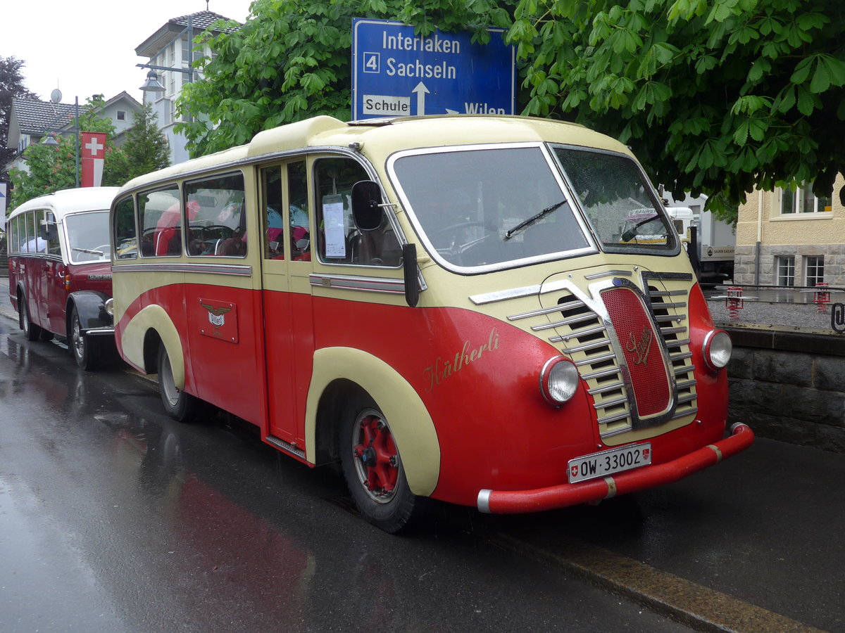 (170'599) - Dillier, Sarnen - OW 33'002 - Saurer/R&J am 14. Mai 2016 in Sarnen, OiO