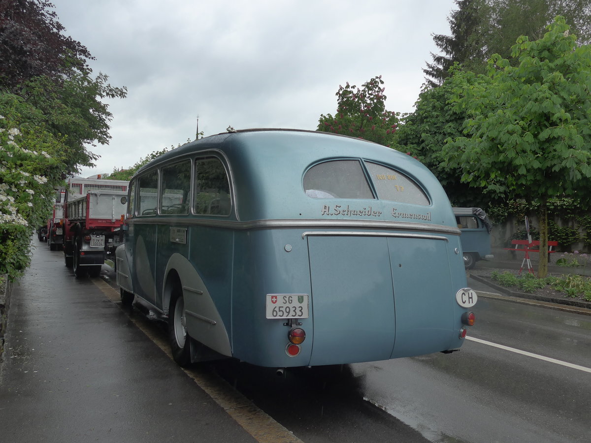 (170'620) - Schneider, Ermenswil - SG 65'933 - Saurer/Lauber am 14. Mai 2016 in Sarnen, OiO