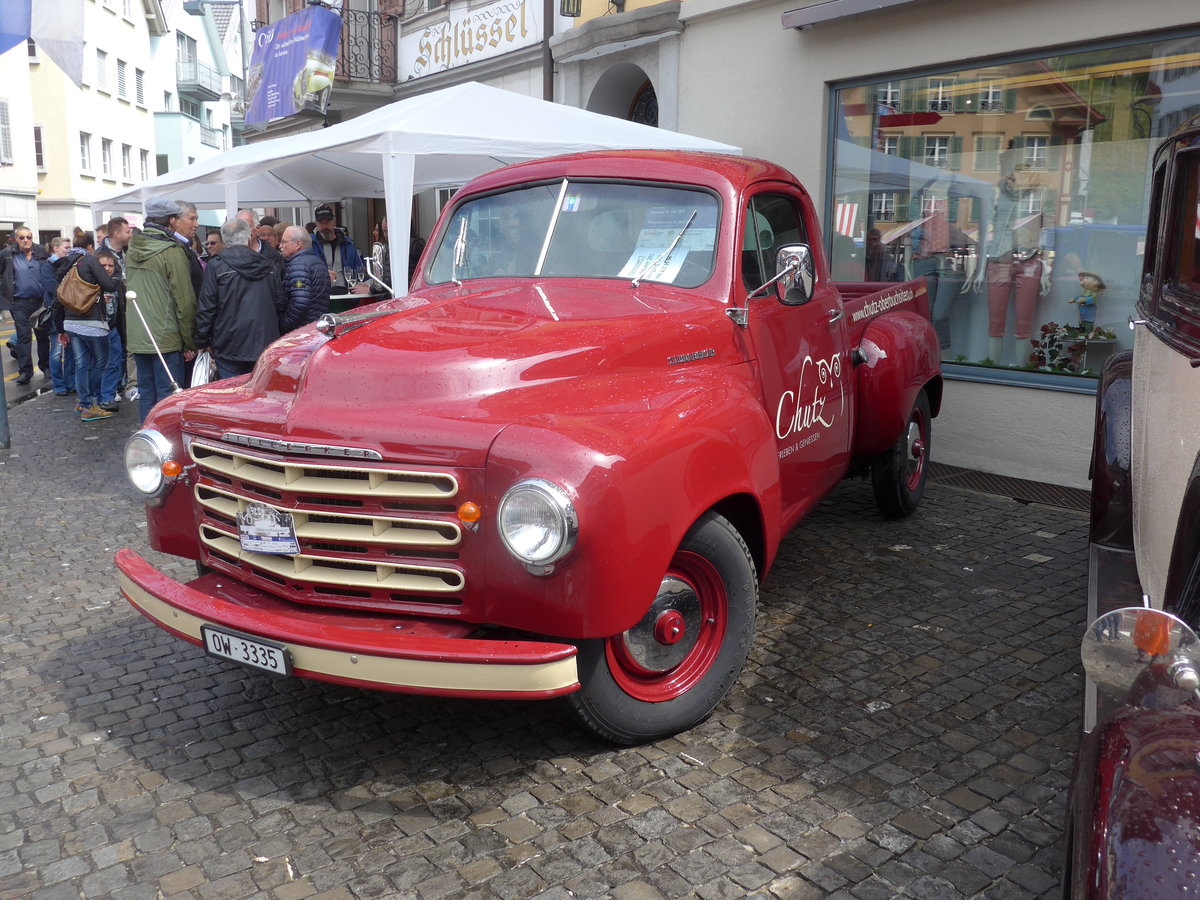 (170'773) - Chutz, Oberbuchsiten - OW 3335 - Studebaker am 14. Mai 2016 in Sarnen, OiO