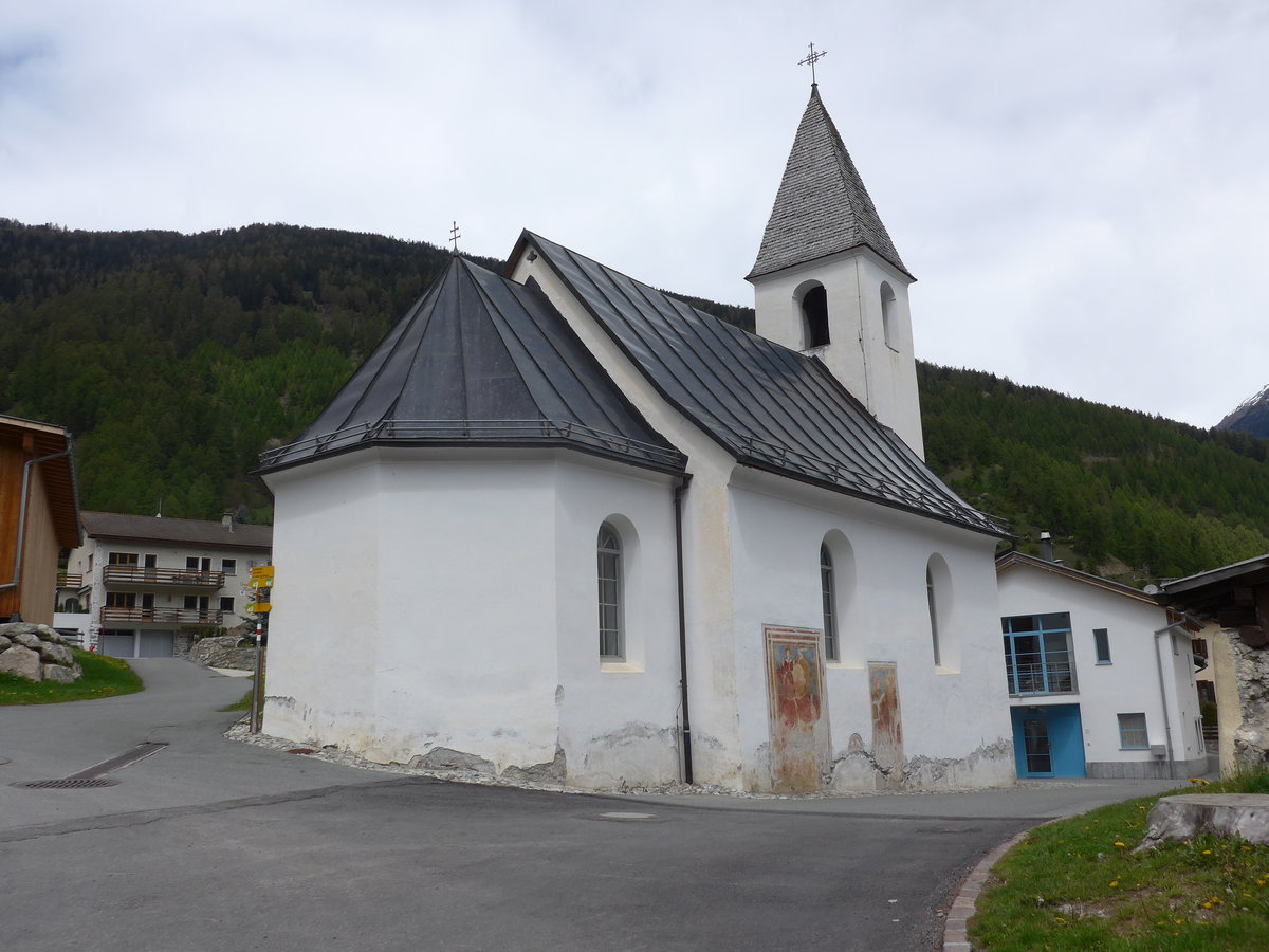 (170'908) - Die Kirche M�stair am 16. Mai 2016
