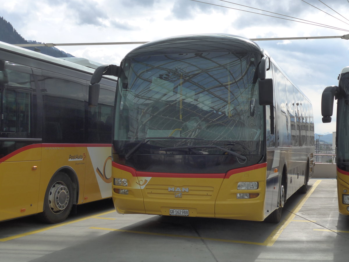 (170'949) - PostAuto Graubnden - GR 162'988 - MAN am 16. Mai 2016 in Chur, Postautostation