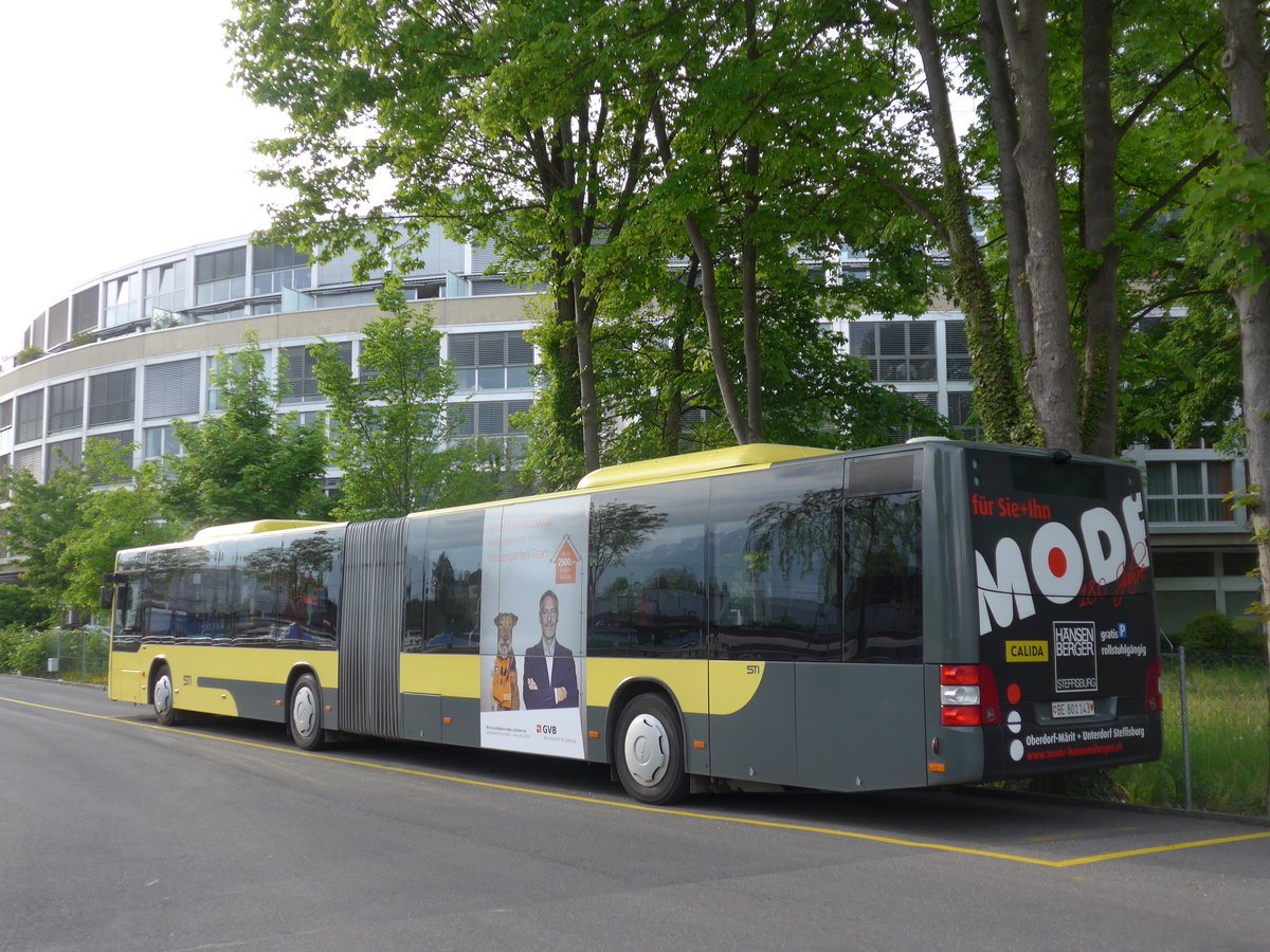 (170'987) - STI Thun - Nr. 143/BE 801'143 - MAN am 18. Mai 2016 bei der Schifflndte Thun