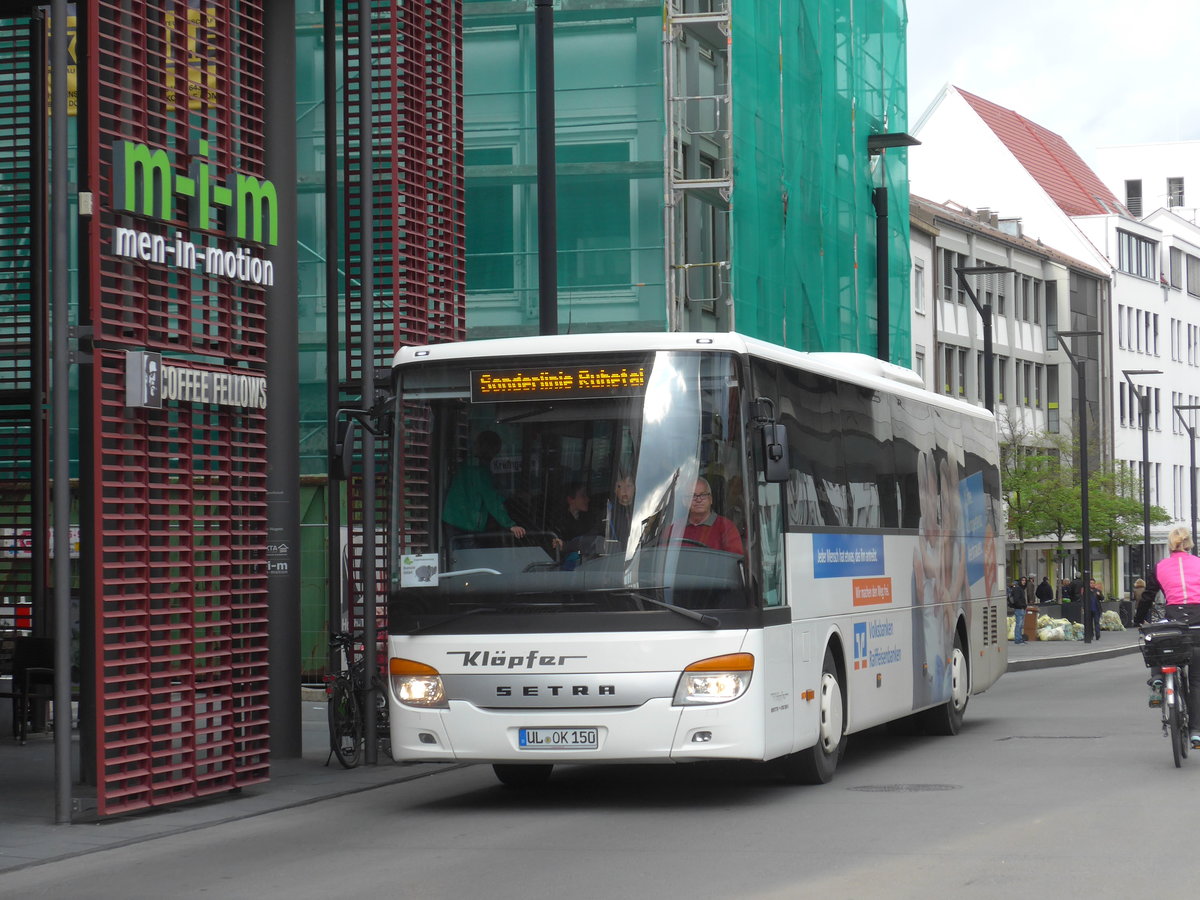 (171'046) - Klpfer, Neenstetten - UL-OK 150 - Setra am 19. Mai 2016 in Ulm, Rathaus Ulm