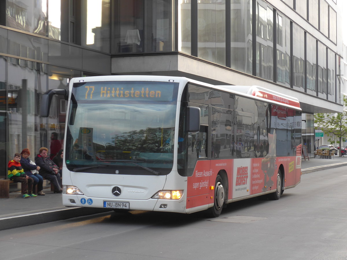 (171'095) - Seitz, Neu-Ulm - NU-BN 94 - Mercedes am 19. Mai 2016 in Ulm, Rathaus Ulm