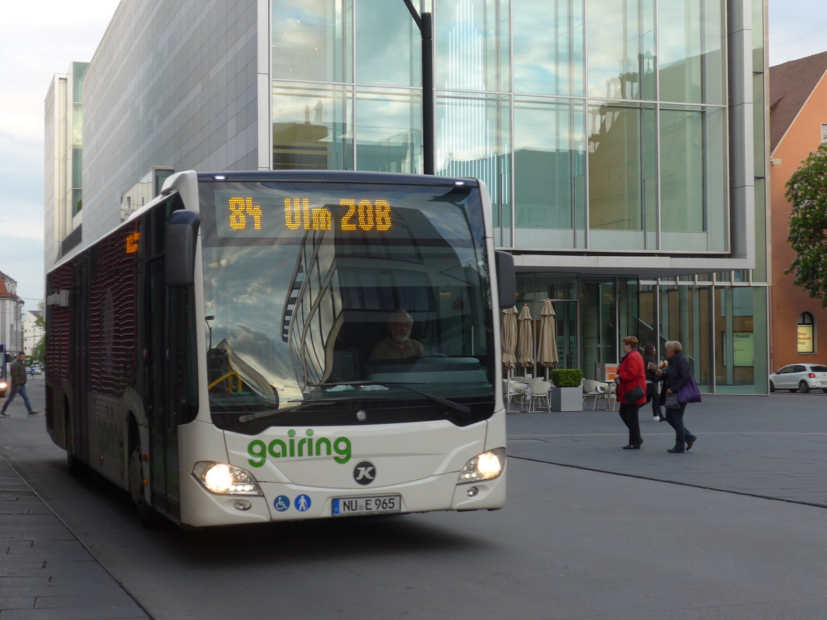 (171'100) - Gairing, Neu-Ulm - NU-E 965 - Mercedes am 19. Mai 2016 in Ulm, Rathaus Ulm