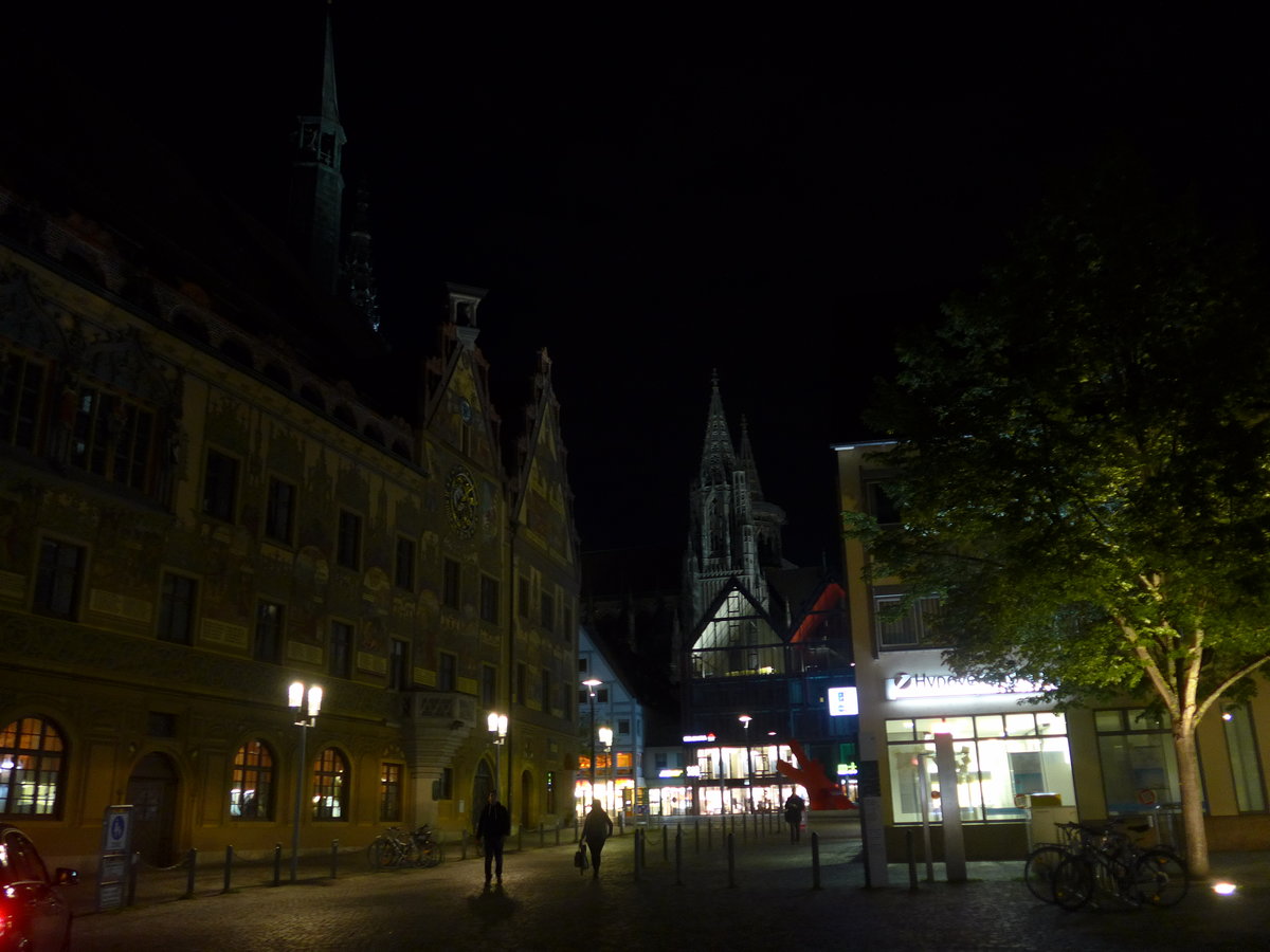 (171'104) - Das Rauthaus und das M�nster am 19. Mai 2016 in Ulm