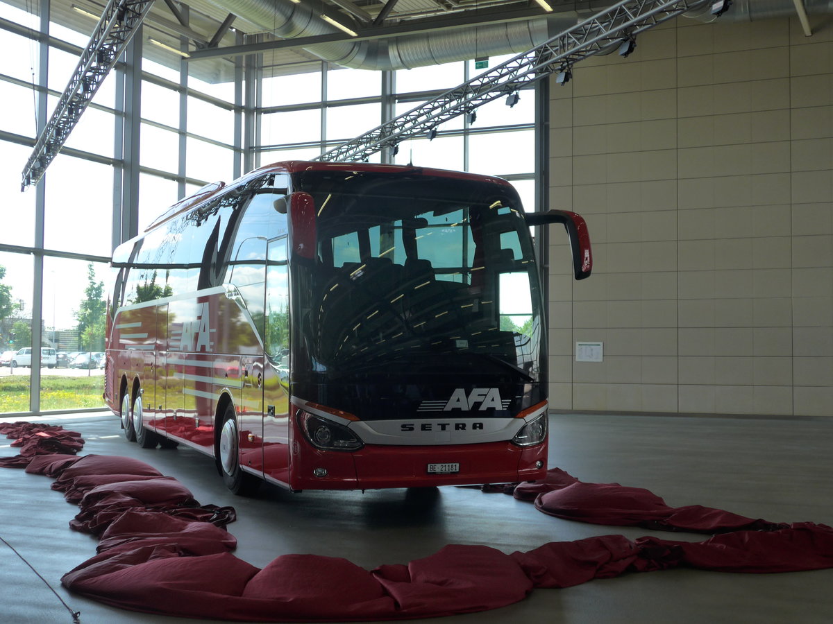 (171'131) - Fr die Schweiz: AFA Adelboden - Nr. 16/BE 21'181 - Setra am 20. Mai 2016 in Neu-Ulm, Setrawerk