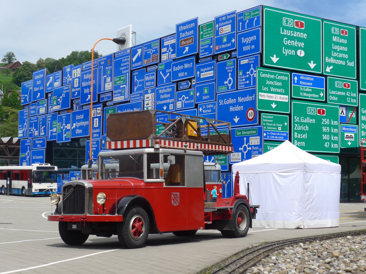 (171'343) - WV Winterthur - Saurer/Saurer (ex Bus Nr. 2) am 22. Mai 2016 in Luzern, Verkehrshaus