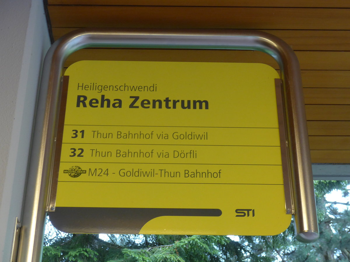 (171'414) - STI-Haltestelle - Heiligenschwendi, Reha Zentrum - am 25. Mai 2016