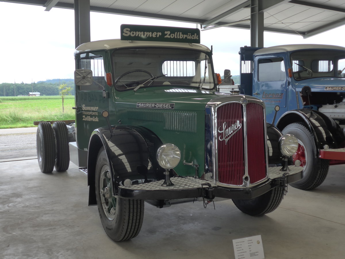 (171'580) - Sommer, Zollbr�ck - Saurer am 4. Juni 2016 in Lyssach, Garage Lorenz