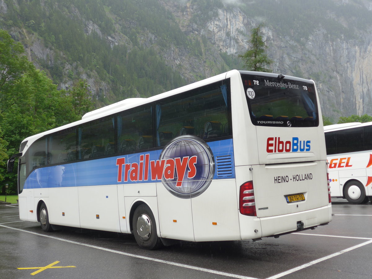 (171'742) - Aus Holland: ElboBus, Heino - Nr. 78/BZ-TG-70 - Mercedes am 12. Juni 2016 in Lauterbrunnen, Kirche