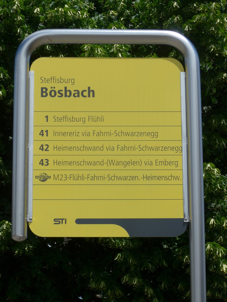 (171'872) - STI-Haltestelle - Steffisburg, B�sbach - am 15. Juni 2016