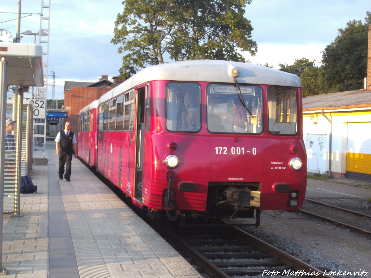 172 001 und 172 601 im Bahnhof Bergen auf Rgen am 13.7.14