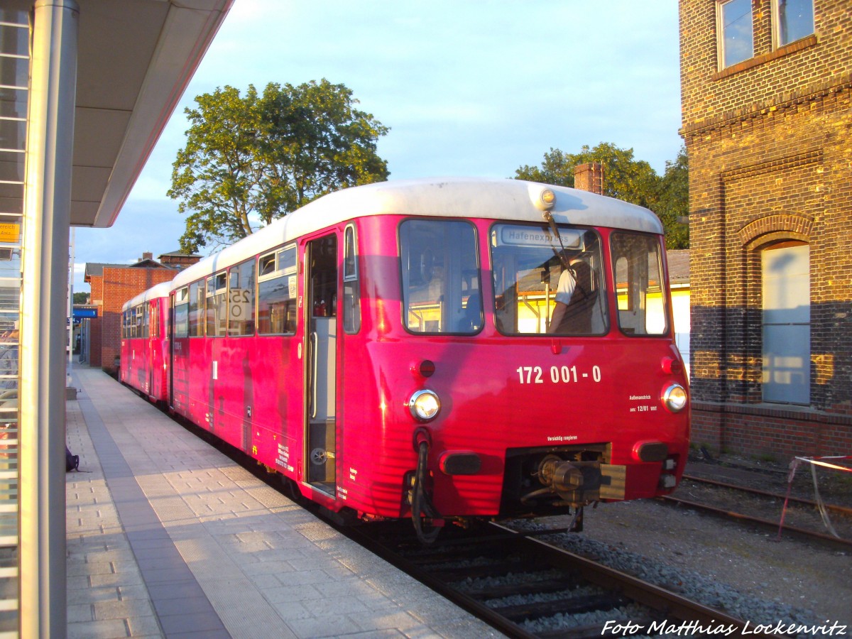 172 001 und 172 601 im Bahnhof Bergen auf Rgen am 13.7.14