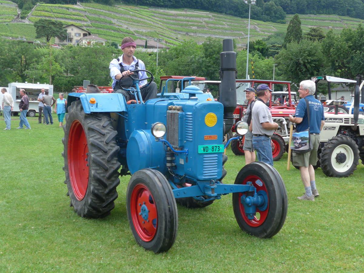 (172'072) - Lanz Bulldog - VD 873 - am 25. Juni 2016 in Aigle, Saurertreffen