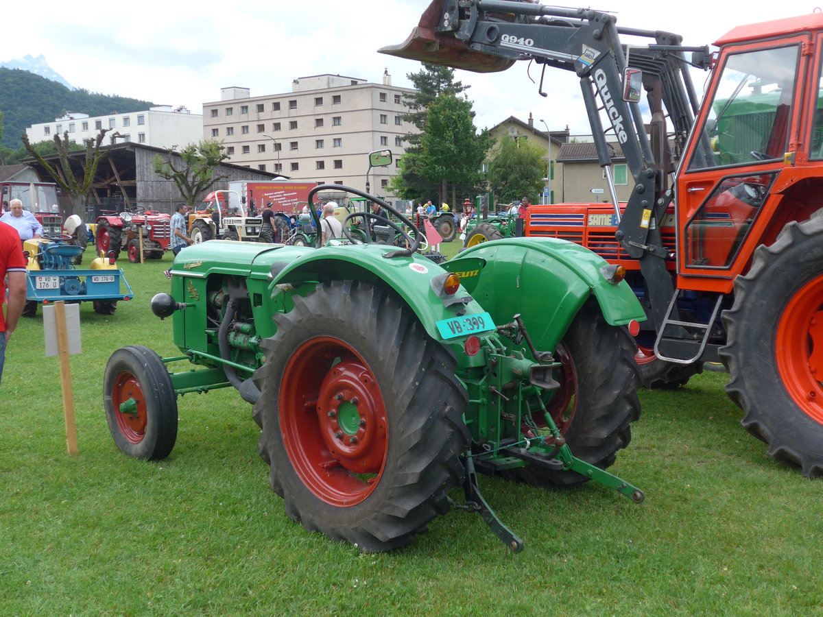 (172'079) - Deutz - VD 399 - am 25. Juni 2016 in Aigle, Saurertreffen