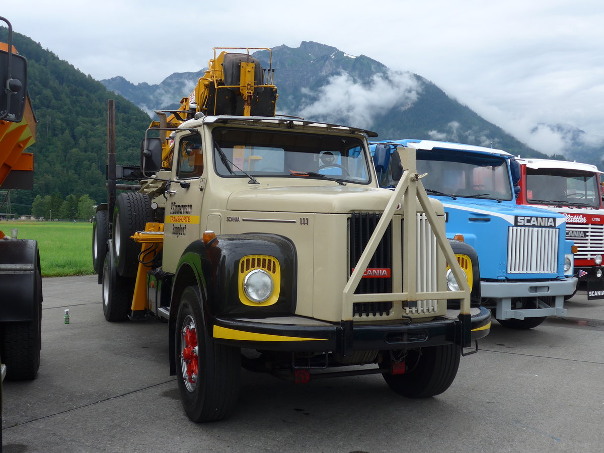 (172'275) - Zimmermann, Burgdorf - Scania am 26. Juni 2016 in Interlaken, Flugplatz