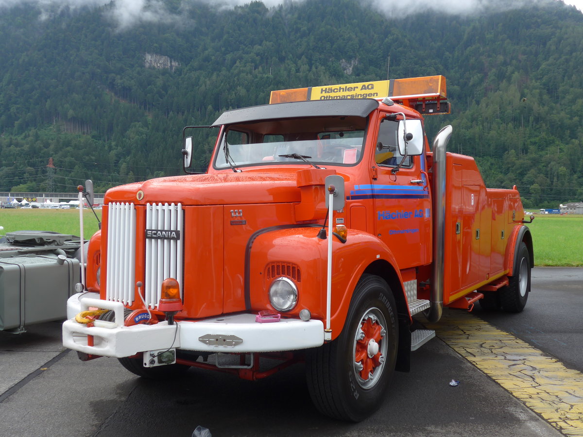 (172'278) - H�chler, Othmarsingen - Scania am 26. Juni 2016 in Interlaken, Flugplatz