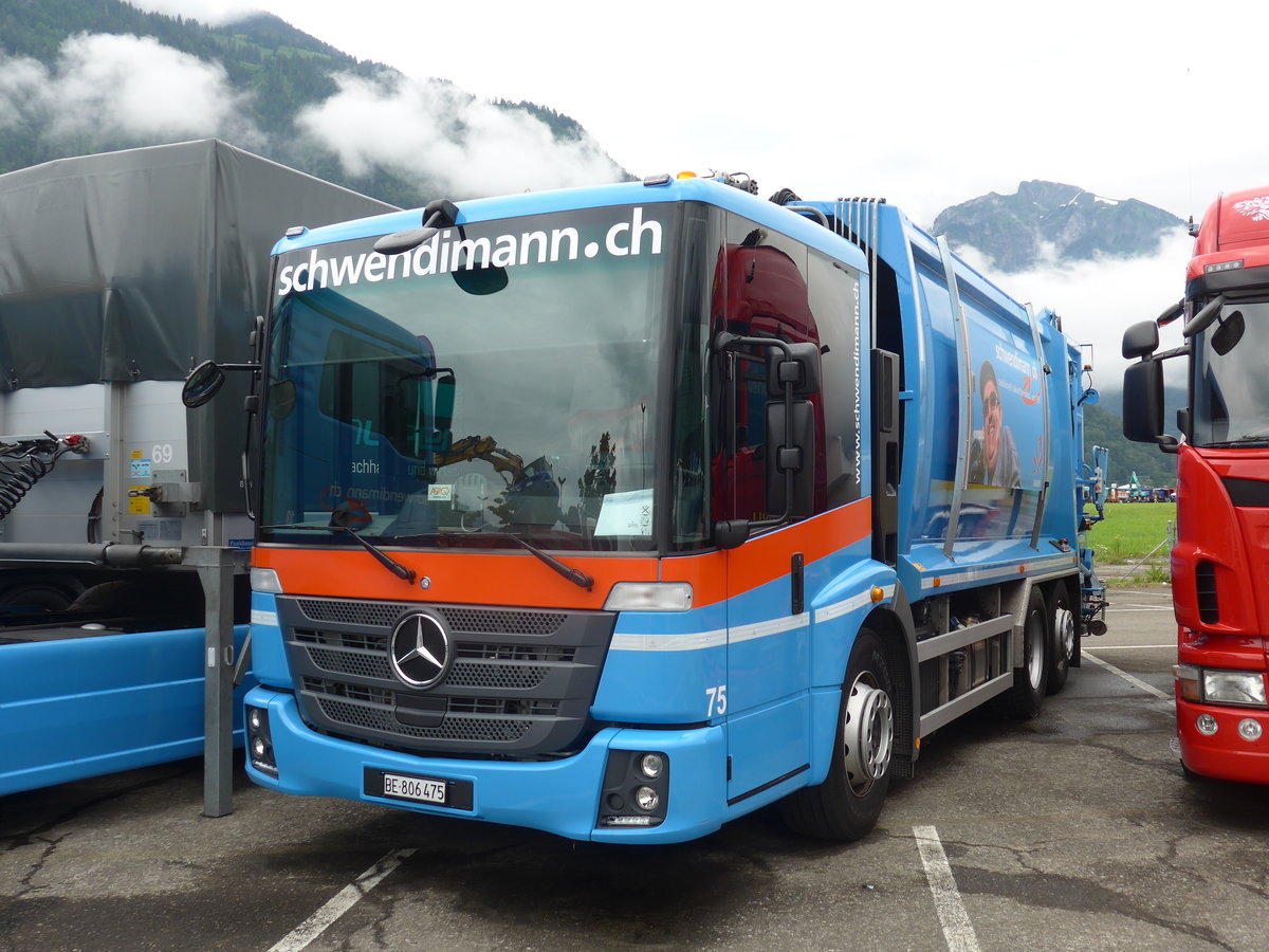(172'399) - Schwendimann, M�nchenbuchsee - Nr. 75/BE 806'475 - Mercedes am 26. Juni 2016 in Interlaken, Flugplatz