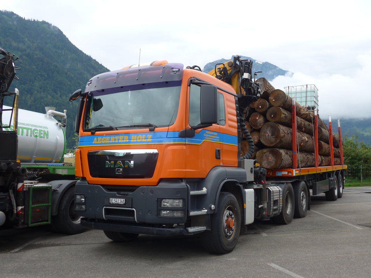 (172'411) - Aegerter, Herzogenbuchsee - BE 541'348 - MAN am 26. Juni 2016 in Interlaken, Flugplatz