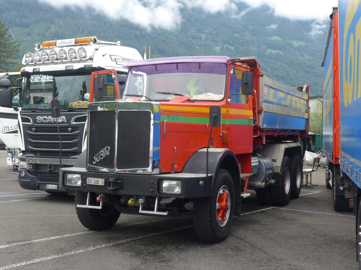 (172'425) - FBW - ZH 408 U - am 26. Juni 2016 in Interlaken, Flugplatz