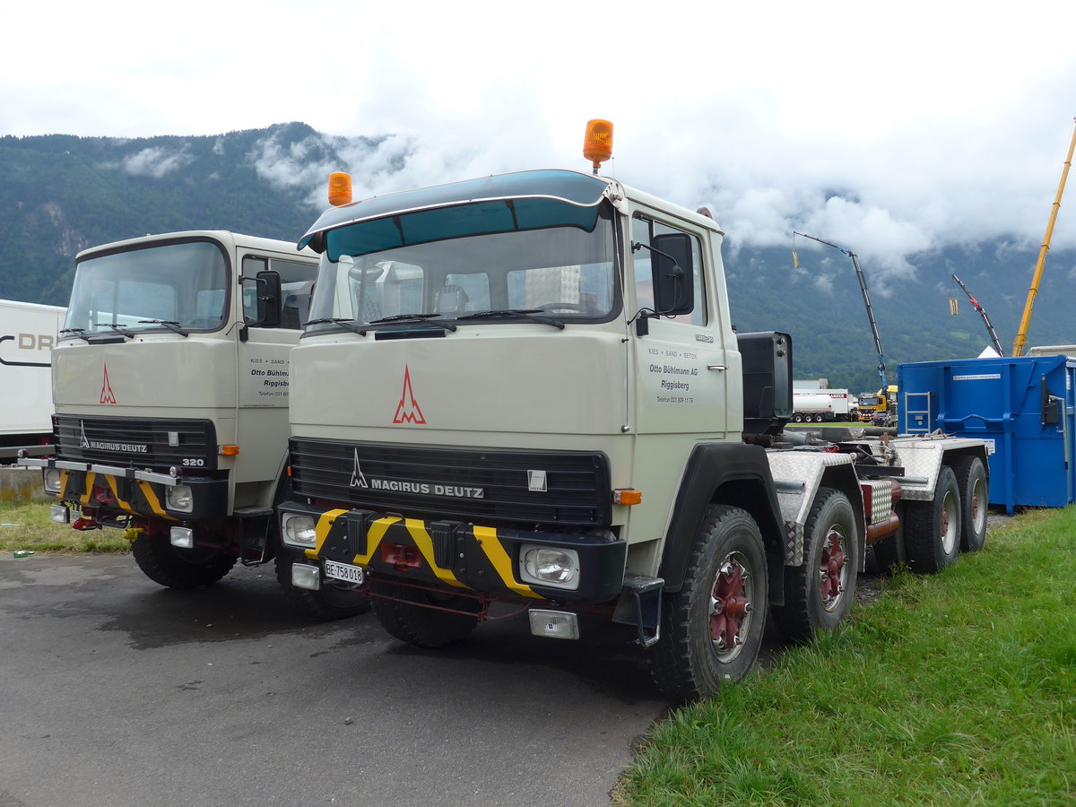 (172'445) - B�hlmann, Riggisberg - BE 758'018 - Magirus-Deutz am 26. Juni 2016 in Interlaken, Flugplatz