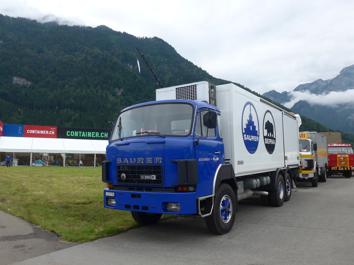 (172'446) - Saurer-Club - LU 207'286 - Saurer am 26. Juni 2016 in Interlaken, Flugplatz