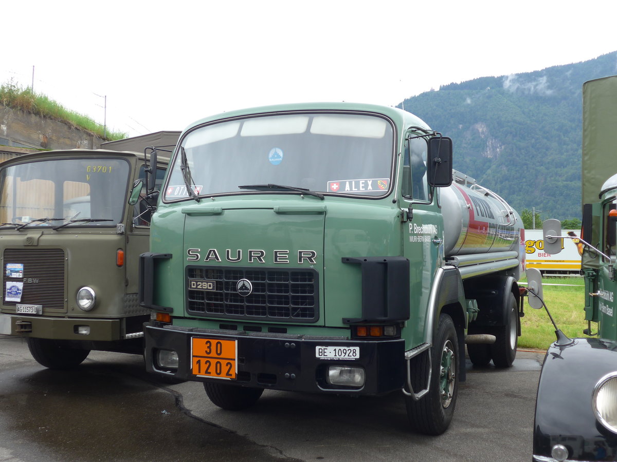 (172'454) - Brechtb�hl, Muri - Nr. 9/BE 10'928 - Saurer am 26. Juni 2016 in Interlaken, Flugplatz
