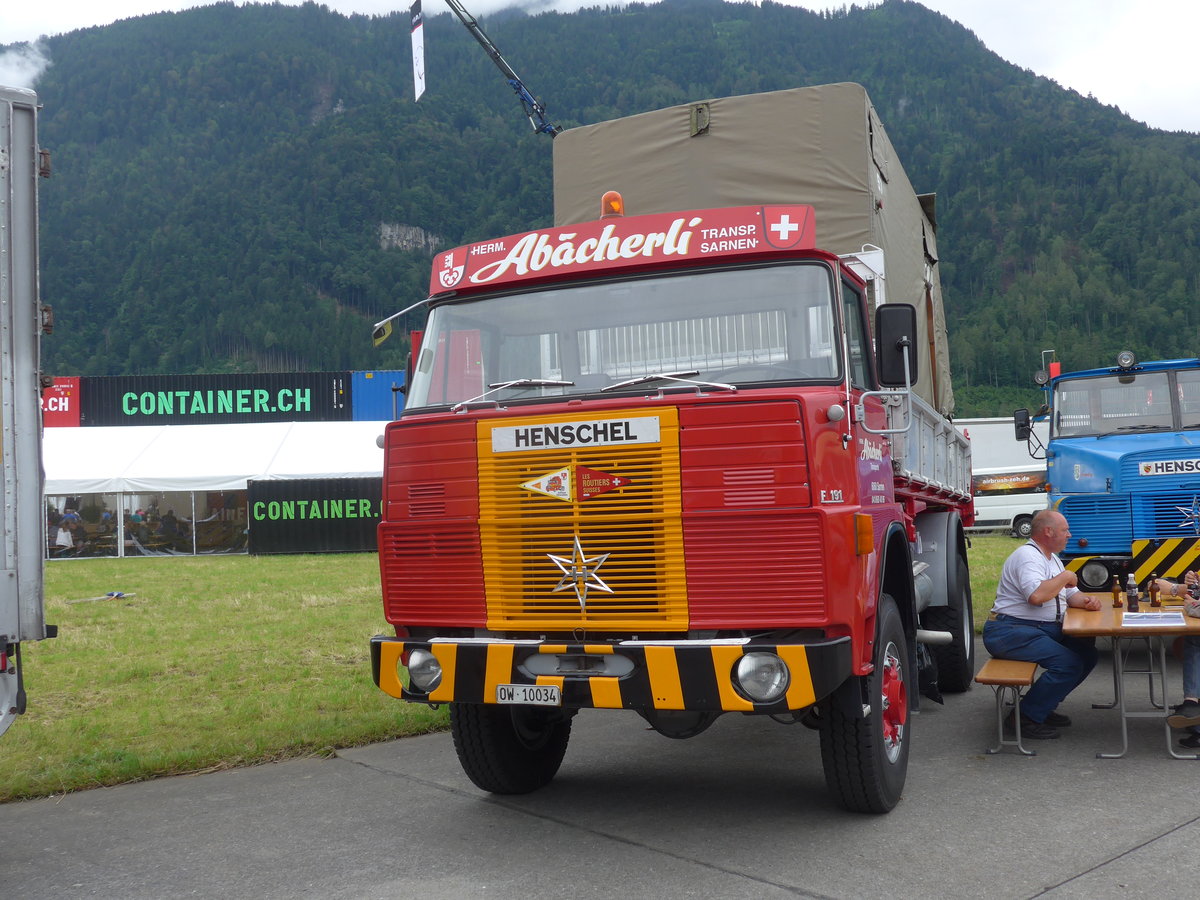 (172'458) - Ab�cherli, Sarnen - OW 10'034 - Henschel am 26. Juni 2016 in Interlaken, Flugplatz