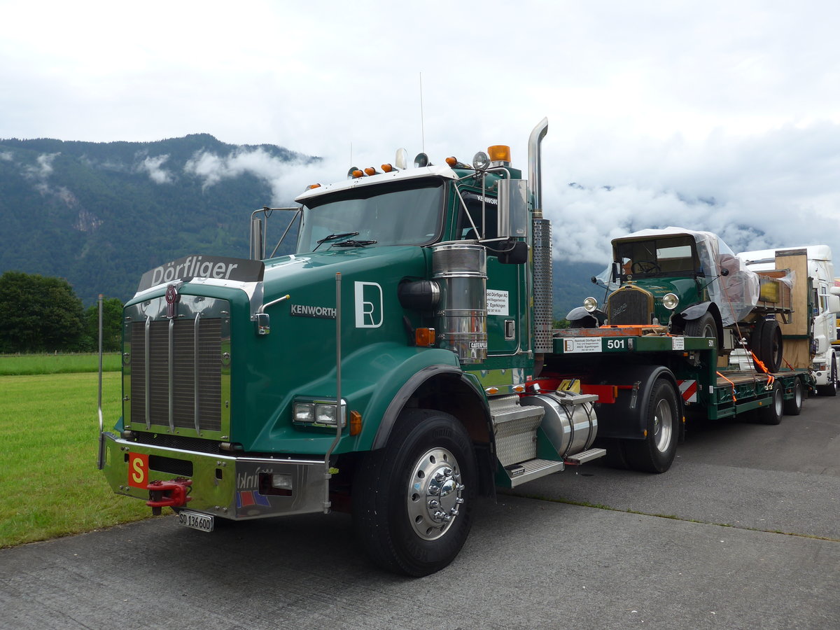 (172'489) - D�rfliger, Egerkingen - SO 136'600 - Kenworth am 26. Juni 2016 in Interlaken, Flugplatz
