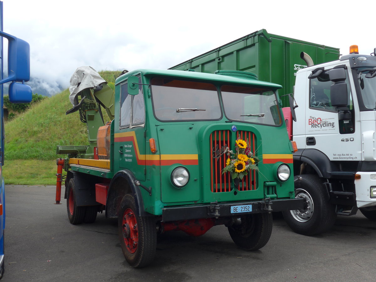 (172'503) - Zenger, Habkern - BE 2352 - Saurer am 26. Juni 2016 in Interlaken, Flugplatz